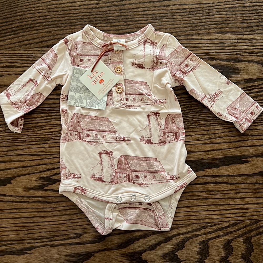 NWT kate Quinn barn onesie
